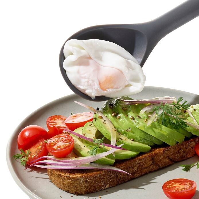 OXO Good Grips Silicone Slotted Spoon - Peppercorn - US 2588