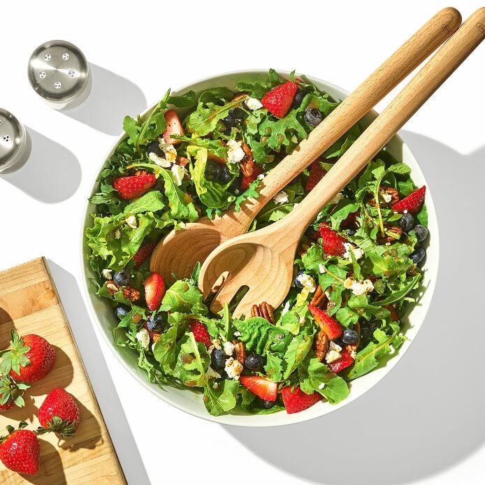Beechwood Salad Servers – 2-Piece Set - US 9048