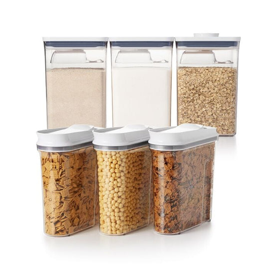 3 Piece Cereal Dispenser Set & 6-Piece POP Container Set Bundle - US 5810