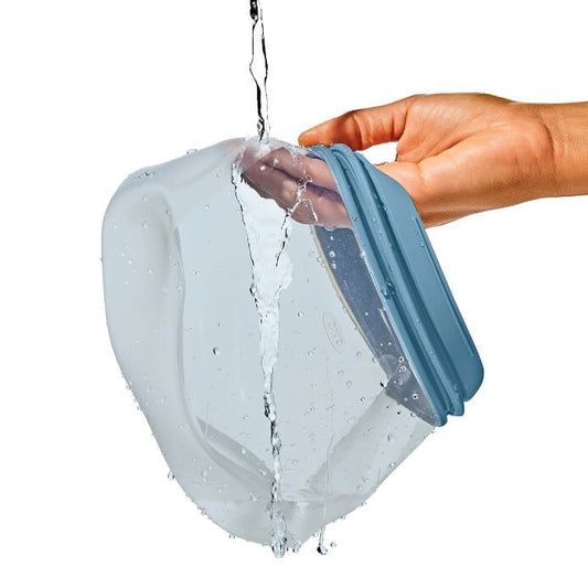 Silicone Reusable Bag Stand-Up Half Gallon (64 oz) - Ocean Blue - US 2328