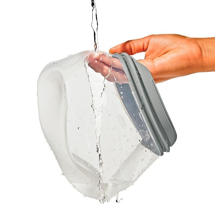 Silicone Reusable Bag Stand-Up Half Gallon (64 oz) - Fog - US 5997