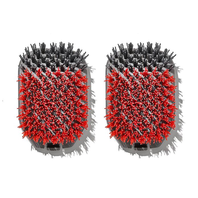 Outdoor Nylon Grill Brush Set of 2 Replacement Heads - US 6024