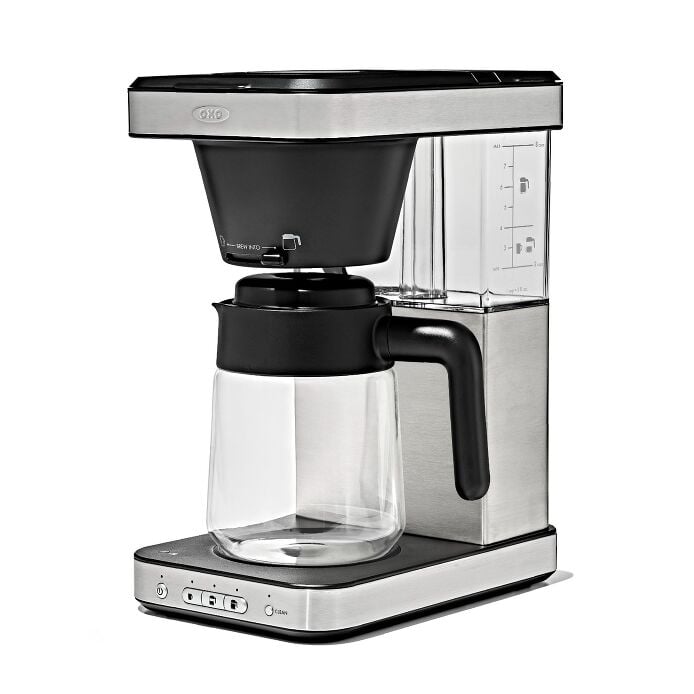 8-Cup Coffee Maker with Podless Single-Serve Function and Glass Carafe - US 1422
