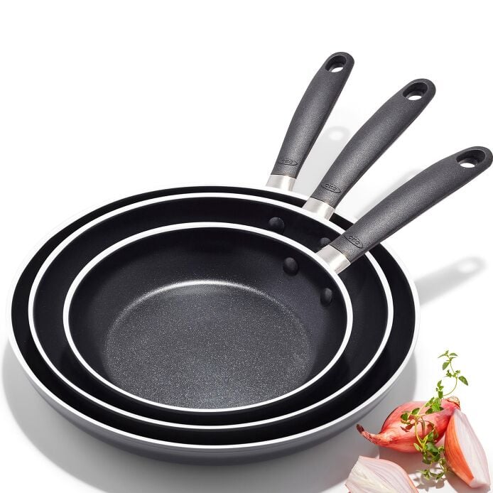 OXO Stainless Steel Everyday 3-Piece Frying Pan Set - US 1282