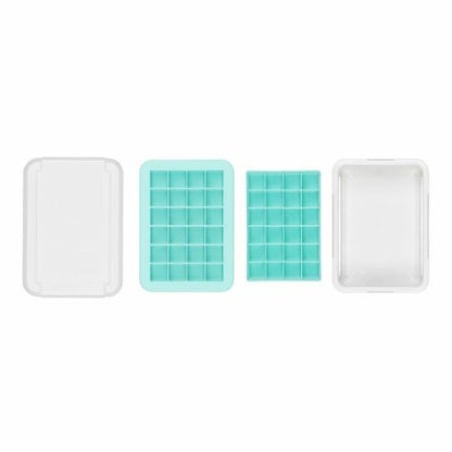 Covered Silicone Ice Cube Tray-Cocktail Cubes - US 6668