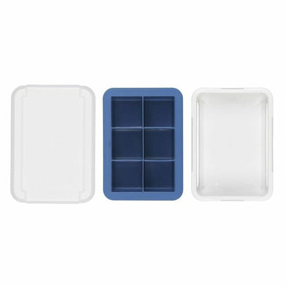 Covered Silicone Ice Cube Tray-Large Cube - US 3777