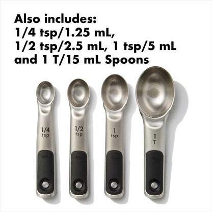 Stainless Steel Measuring Cups and Spoons Set - US 6041