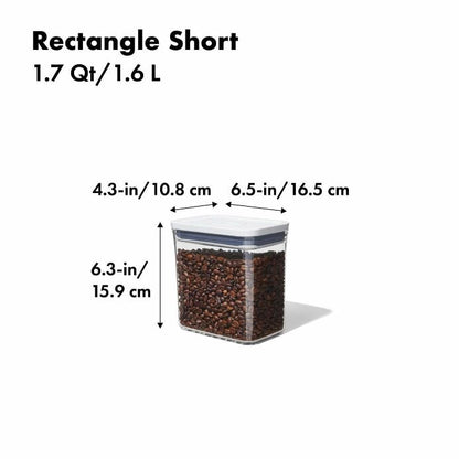 POP Container - Rectangle Short (1.7 Qt.) - US 0227