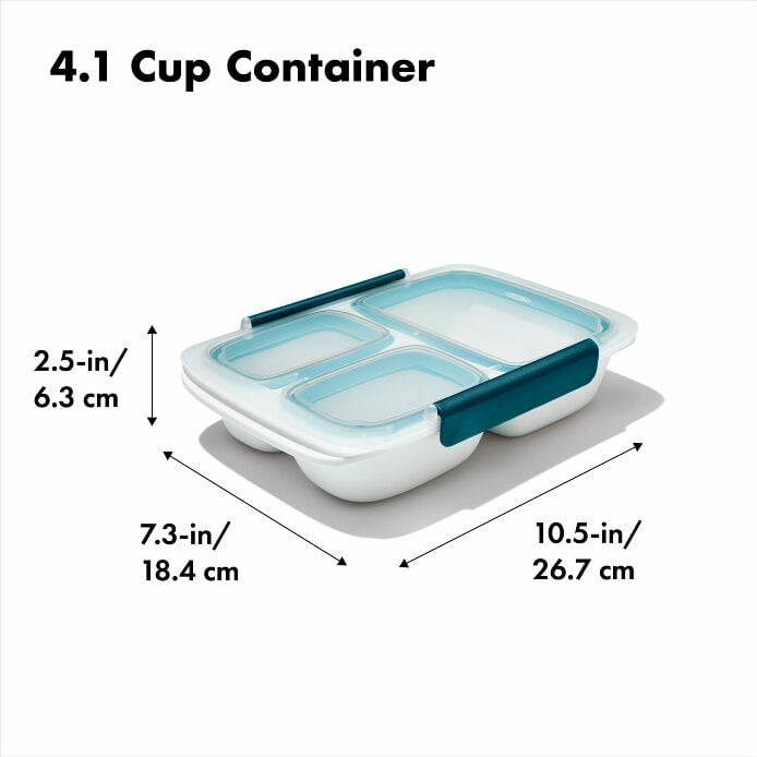 Prep & Go 4.1-Cup Divided Container - US 9829