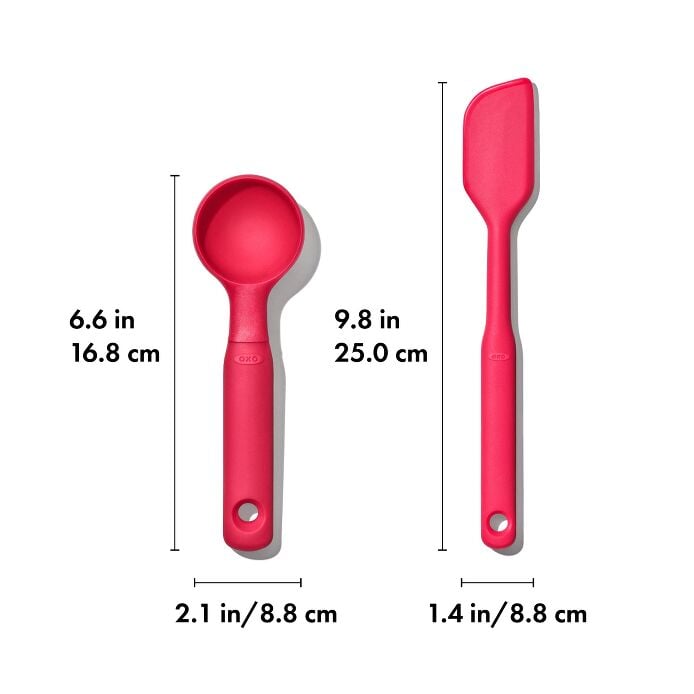 Silicone Cookie Scoop & Small Spatula Set - US 4403