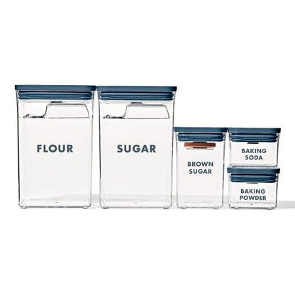 8-Piece Prelabeled Baking POP Container Set - US 9189