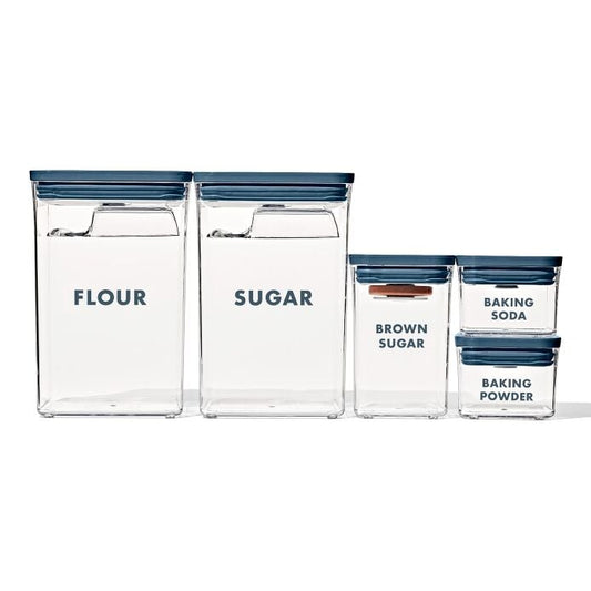 8-Piece Prelabeled Baking POP Container Set - US 9189