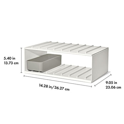 Water Bottle Organizer with Accessory Bin - US 0149