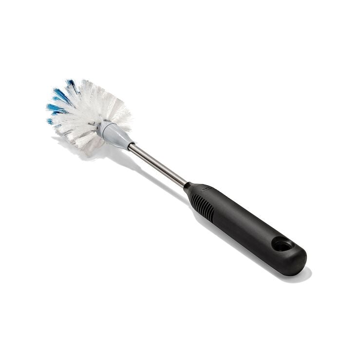Stainless Steel Bottle Brush with Replaceable Head - US 7774
