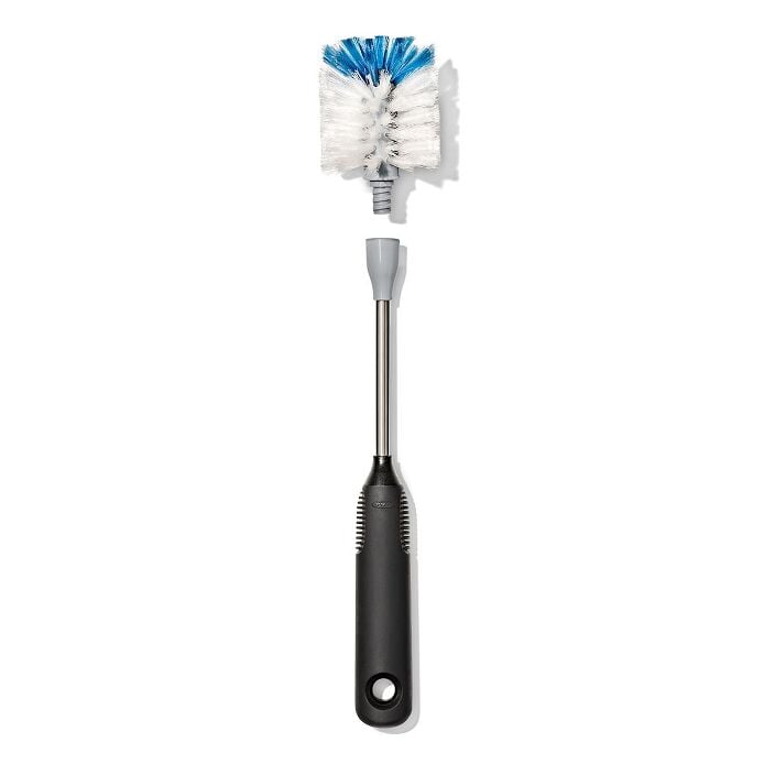 Stainless Steel Bottle Brush with Replaceable Head - US 7774