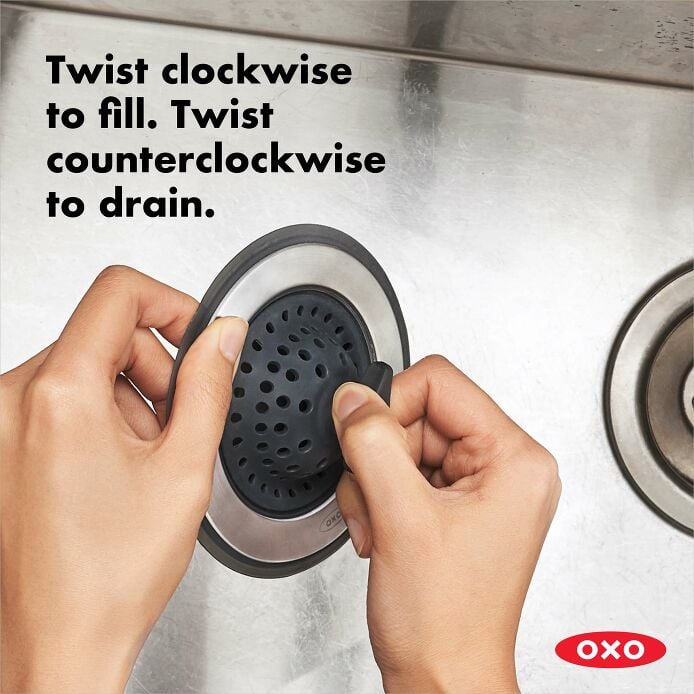 2-in-1 Silicone Sink Strainer with Stopper - US 1432