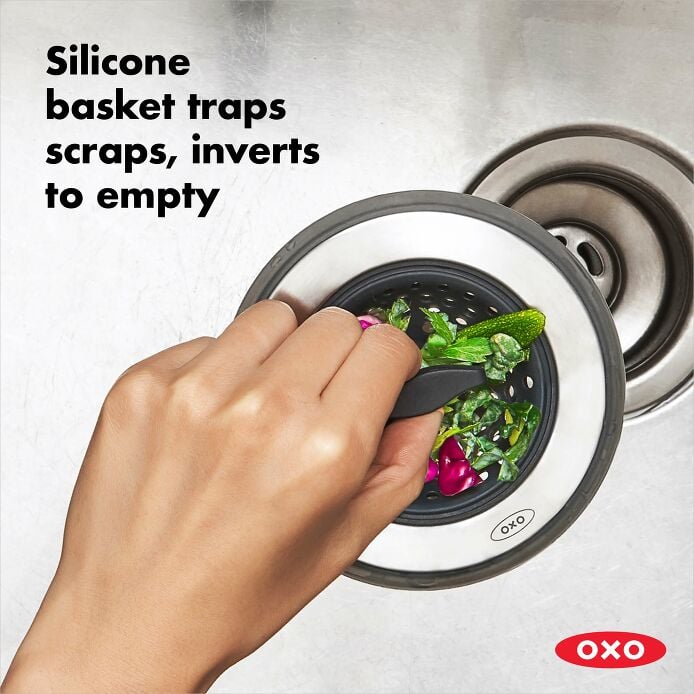 2-in-1 Silicone Sink Strainer with Stopper - US 1432