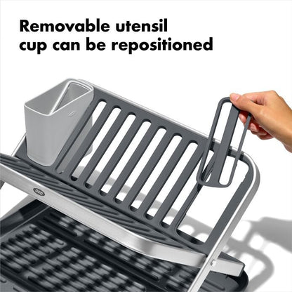 OXO Good Grips Aluminum Fold Flat Dish Rack - US 6755
