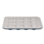 Non-Stick Pro Ceramic Coated Metal Bakeware 12 Cup Muffin Pan – Storm Blue - US 0457