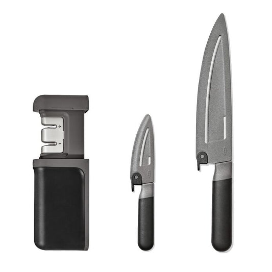 3-Piece Knife & Sharpener Set - US 0127