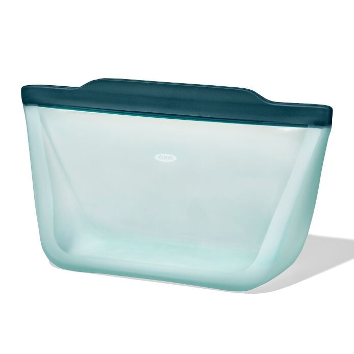 Silicone Reusable Bag - Stand-Up Half Gallon (64 oz) - Lagoon - US 5707