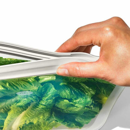 Silicone Reusable Bag - Stand-Up Quart (32 oz) - Oat - US 2413