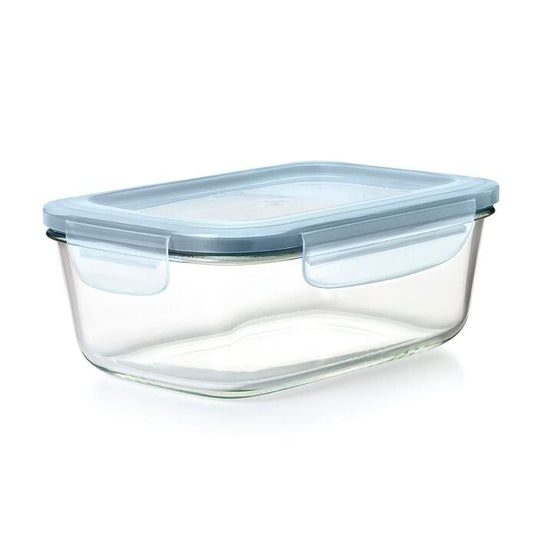 Smart Seal 8-Cup Glass Rectangle Container - Arctic Blue - US 4108