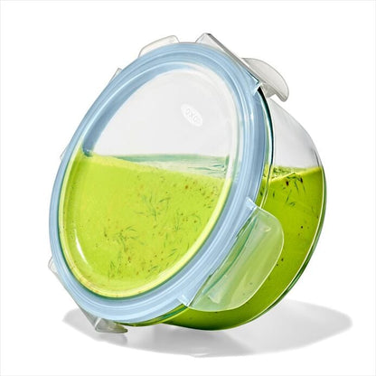 Smart Seal 1-Cup Glass Round Container - Arctic Blue - US 9776
