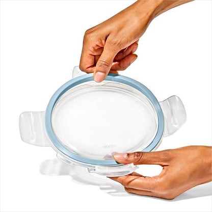 Smart Seal 1-Cup Glass Round Container - Arctic Blue - US 9776