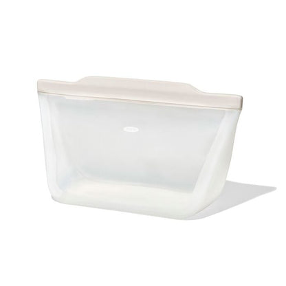 Silicone Reusable Bag - Stand-Up Half Gallon (64 oz) - Oat - US 2296
