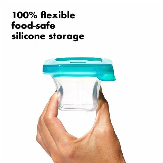4 oz Baby Blocks™ Silicone Freezer Storage Containers - US 5176