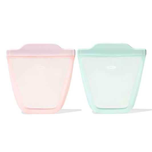 Tot Silicone Reusable Bag - 2-Piece Stand-Up Cup Set - US 9624